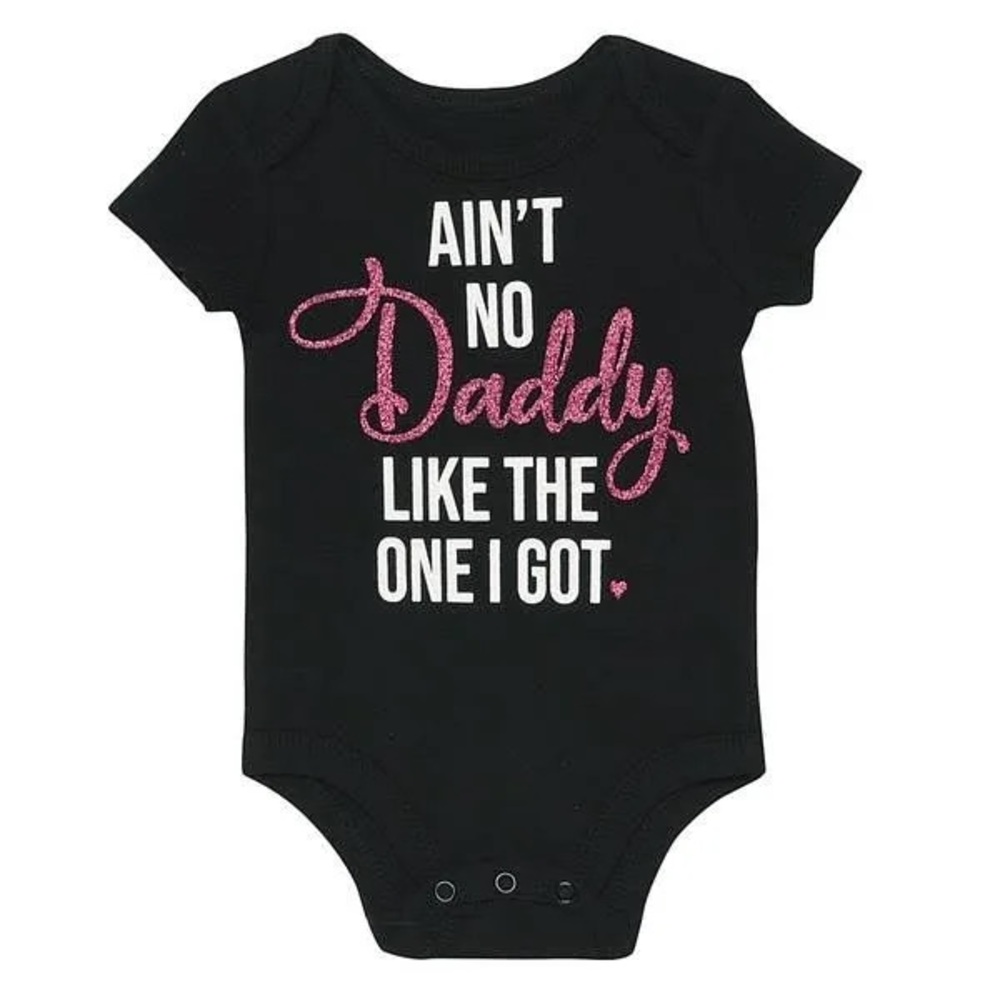 Baby Girls Short Sleeve Ain't No Daddy Like Mine Bodysuit